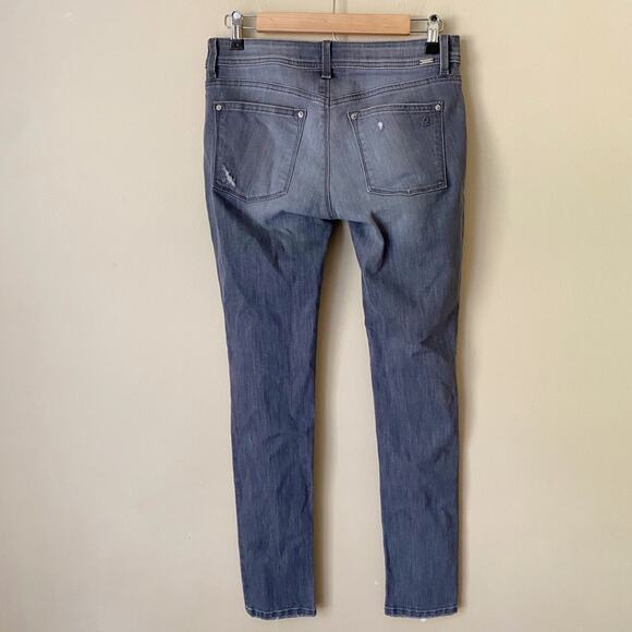 DL1961 | Emma Leggings Jeggings Skinny Jeans Low Rise Distressed Gray Size 28 - Picture 5 of 8